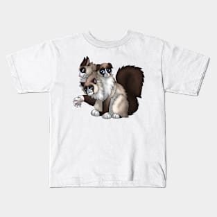 CerPURRus: Snowshoe Point Kids T-Shirt